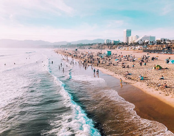 praia em Santa Monica